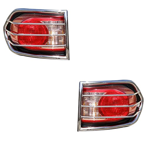 Black Horse Tail Light Guards Stainless Steel Compatible with 2009-2014 Ford F-150-7FDF1SS