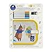 Produktbild Jaq Jaq Bird 1108076 Abwischbares Kreidemalbuch, Mini-Malbuch Bär inkl. 4 Wishy Washy Stiften, für Kinder ab 3 Jahren, wiederverwendbares Zeichenbrett für daheim und unterwegs