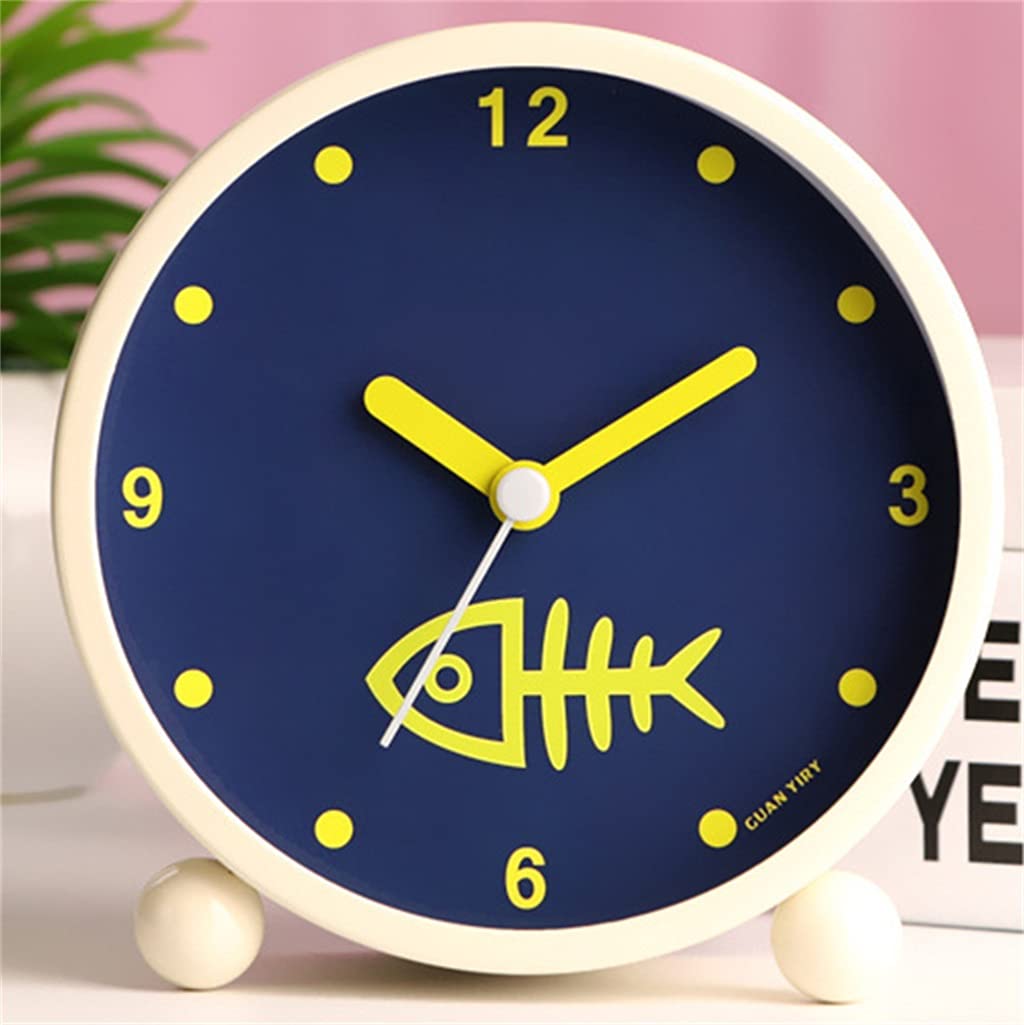 58GXCAAMOT Mute Alarm Clock Rainbow Night Light Electronic Room Decoration Desk Decoration Clock Home Jewelry Small Alarm Clock