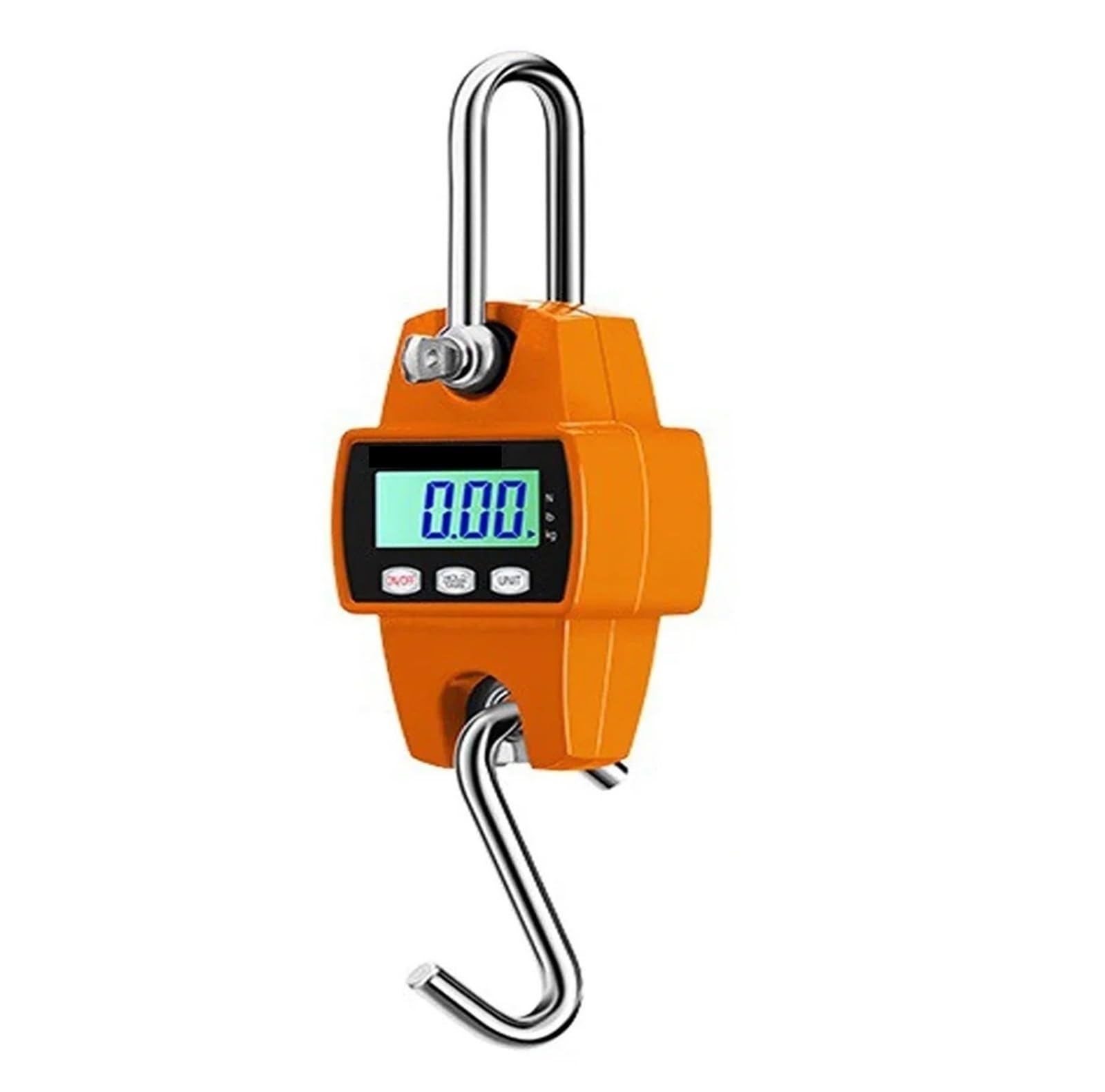 Digital Crane Scale, Digital Hanging Scale 300kg Accurate Multifunctional Handheld Mini Hanging Scale(300kg Orange)