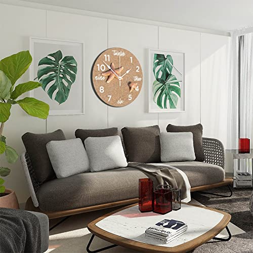 Horloge murale en bois de qualité supérieure sans tic-tac - 7