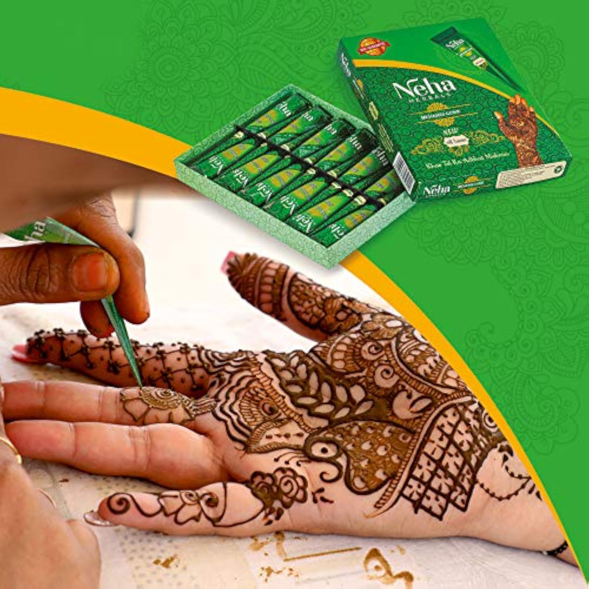 HERBALS Mehendi Cone, Pack of 12
