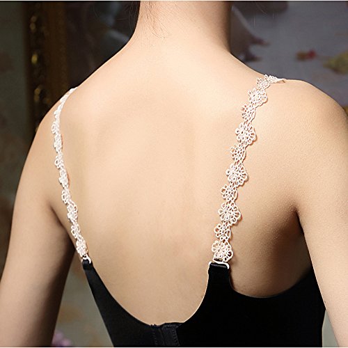 YEKEYI Women Bra Straps Flower Lace Adjustable Underwear Strap Replacement Shoulder4
