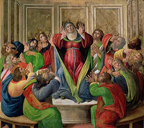 Tableau Botticelli La Descente du Saint pour habiller un grand mur blanc de chambre 60x90