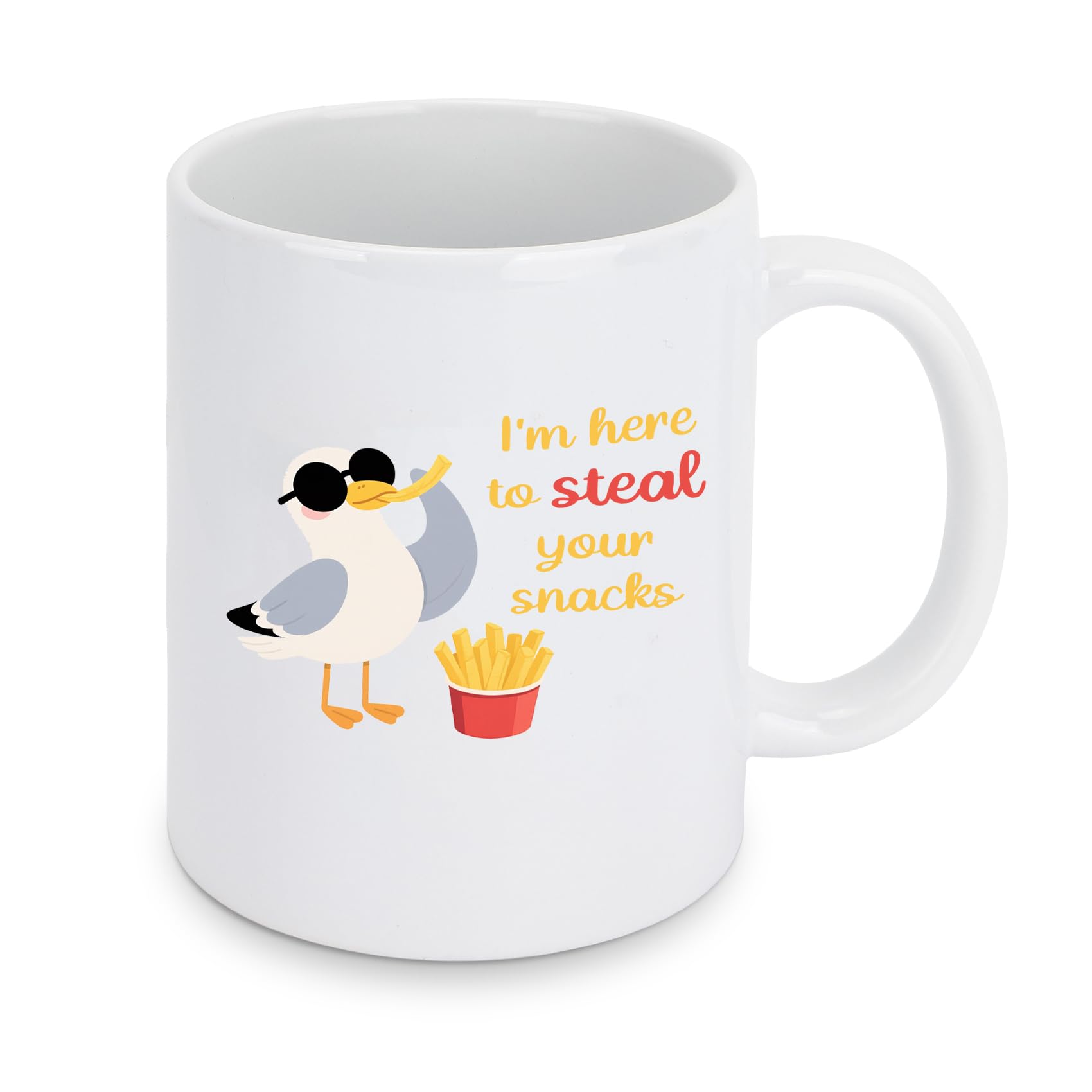 Seagull Gifts Ceramic Mug Funny Graduation Gifts for Women Men Gag Novelty Gift for Christmas Xmas Birthday Secret Santa Valentines Easter Graduation Retirement Useful Gift for Teenage Boys Girls