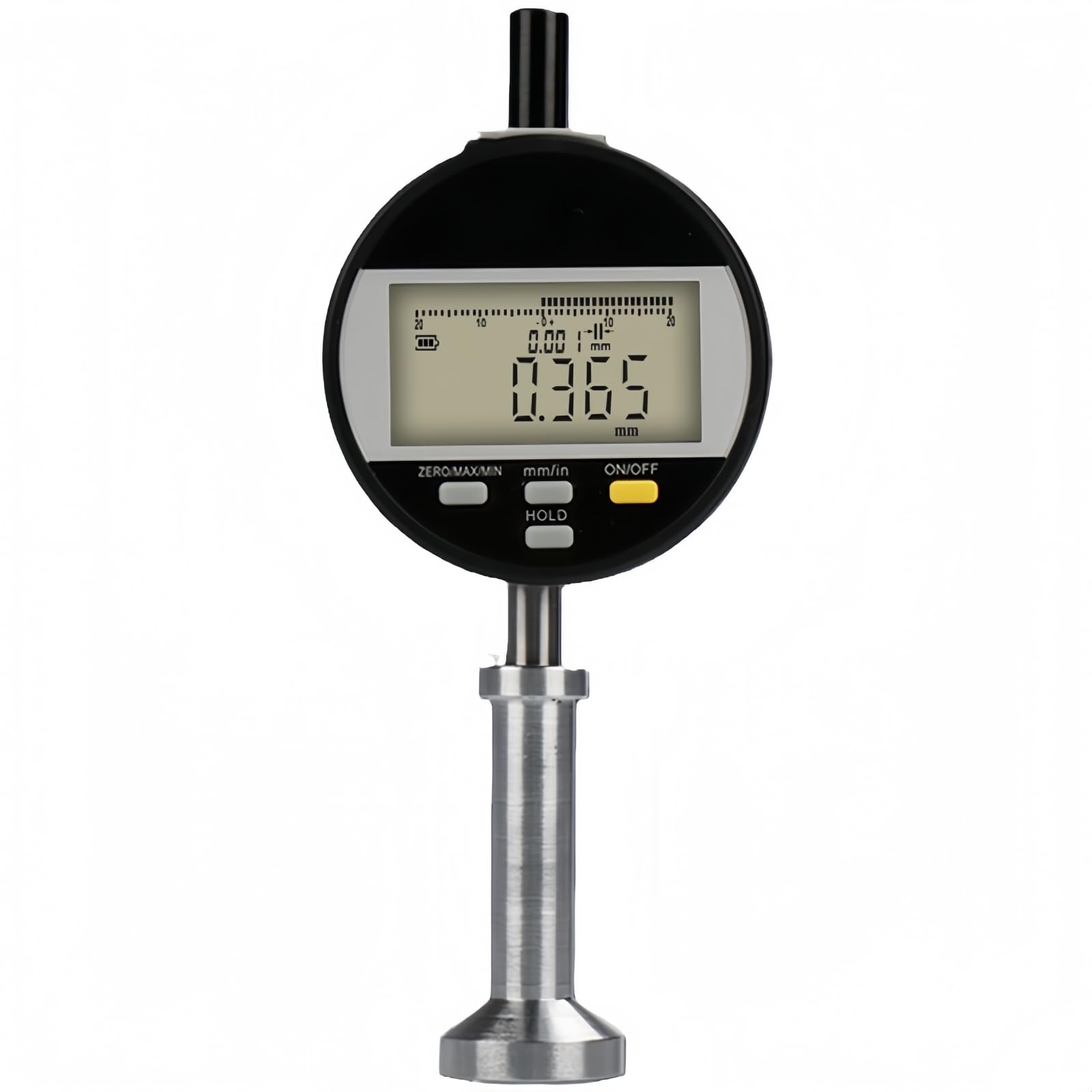 HSRG Portable Surface Roughness Tester, High Precision Roughness Meter LED Screen Display, 0-6.5mm Range USB Data Recording Surface Roughness Gauge for Industrial Shot Peening Detection