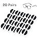 Festful Eyeglass Nose Pads,20 Pairs of Soft Foam Nose Pads, (D-shape/20 * 8mm) (Skin Color)