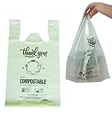 (Medium Size) OrangeBio Certified Home Compostable Shopping Bags, 500 Ct, 10