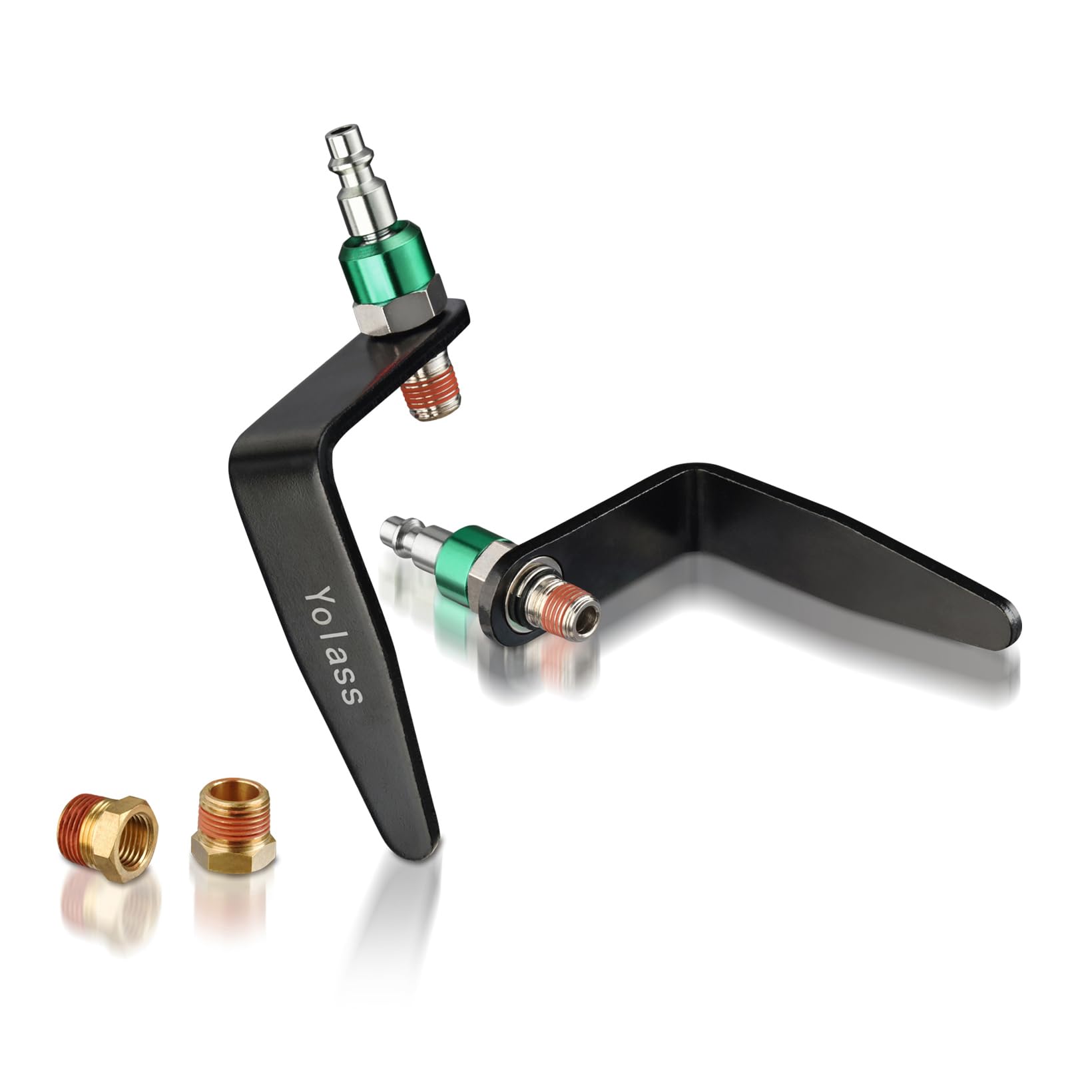 Yolass Pneumatic tool hook,1/4" NPT and 360° Rotatable L Air Rafter Hooks are Lightweight,Quick and Easy to Install for Air Blow Guns,Pneumatic Nail