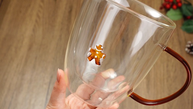 Set 2 Mugs de Vidrio SiliFine 14 oz Diseño Navidad miniatura 7
