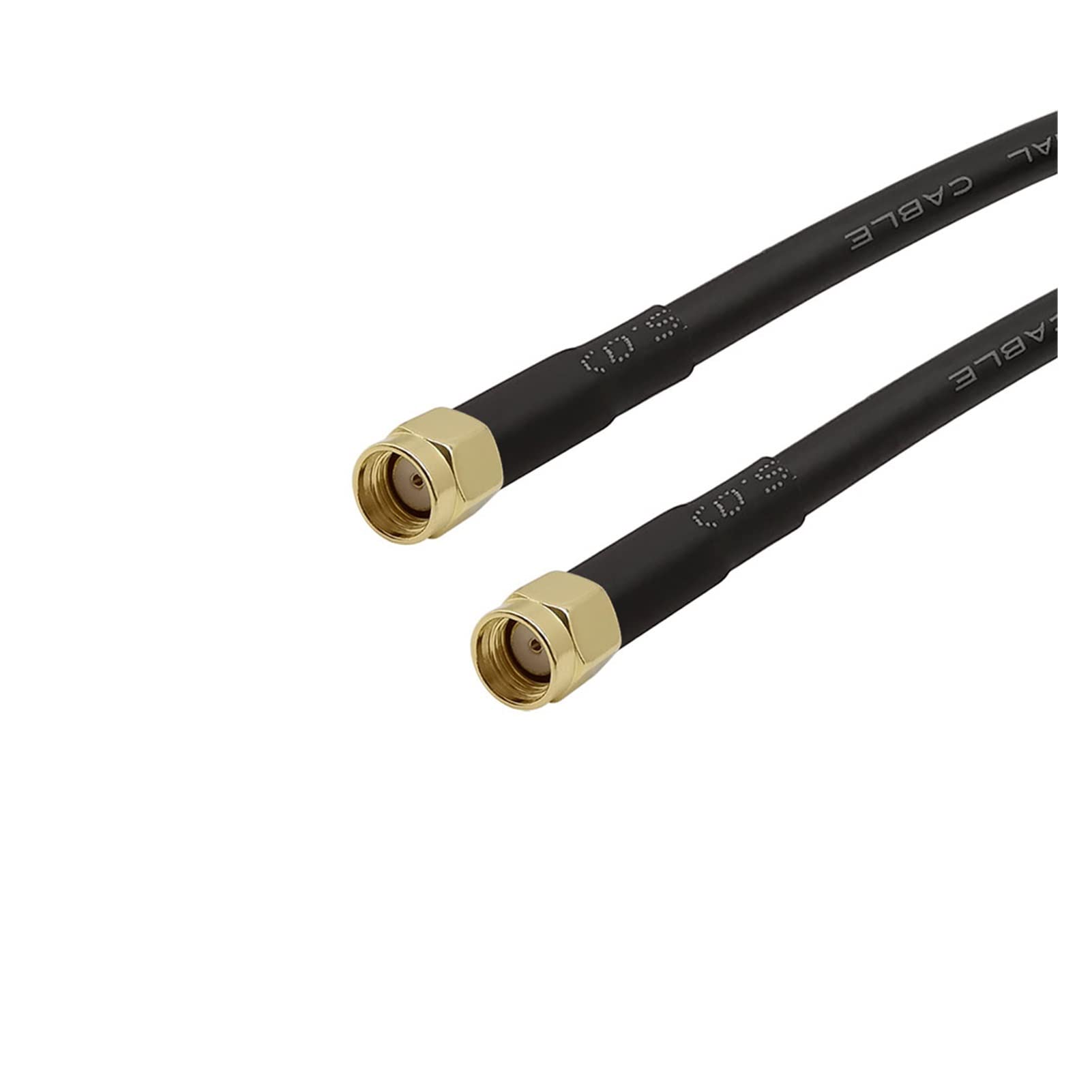 Demasiado Baja pérdida Rg58 Cable Rp SMA Jack Masculino a Rp SMA Gato Masculino RF Coaxial RG-58 0-3 Conector de Alambre de extensión de la Antena del Puente de la Pigtail GHz (Color : 1 M)