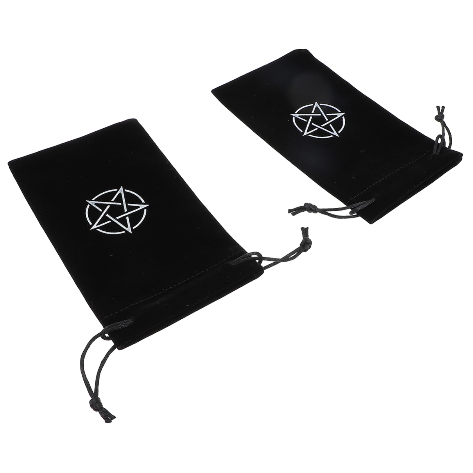 CALLARON Tarot Card Organizer 2pcs Cloth Drawstring Bags No for Tarot Game Lovers
