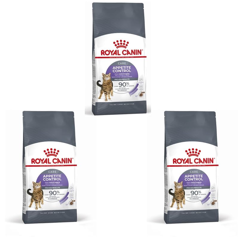 Royal Canin Appetite Control Care | Paquete Triple | 3 x 400 g | Pienso para gatos Adultos | Recomendado para controlar la mendicidad | También para gatos esterilizados