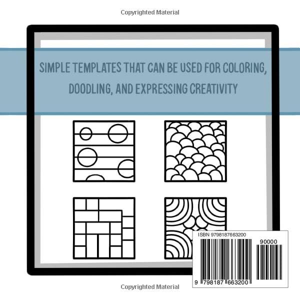 Zen Art Templates: Bold Templates for Doodles, Coloring, and More image 3