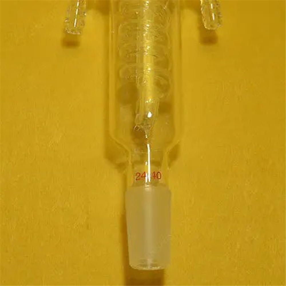 Attrezzature e forniture di laboratorio Condensatore a spirale 24/40 da 100 mm realizzato in vetro borosilicato 3.. Vetreria laboratorio