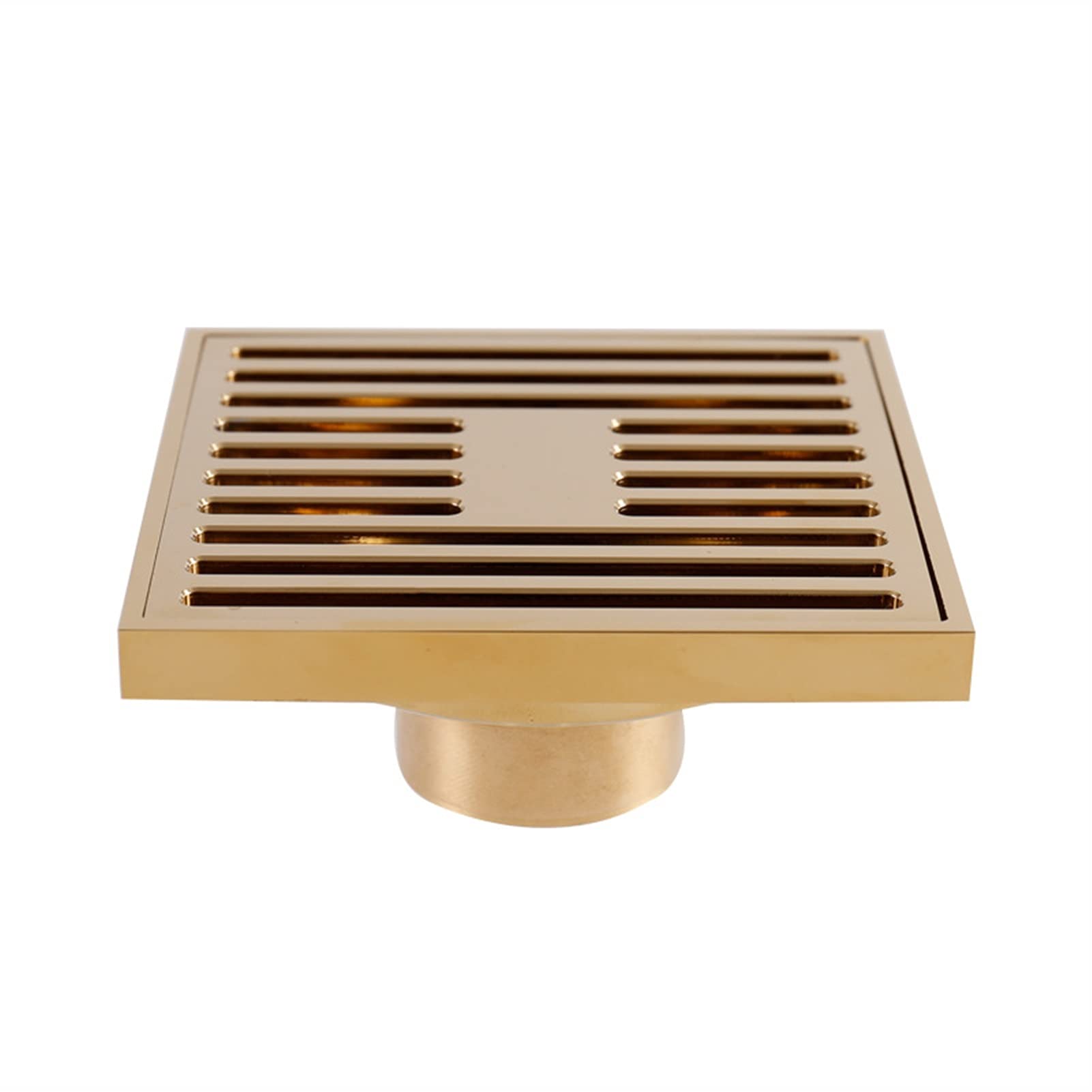 Scarico quadrato per doccia da 8,9 cm, con copertura rimovibile, griglia in acciaio, per cucina e bagno, moderno, HighQuali Home Hardware (bianco)
