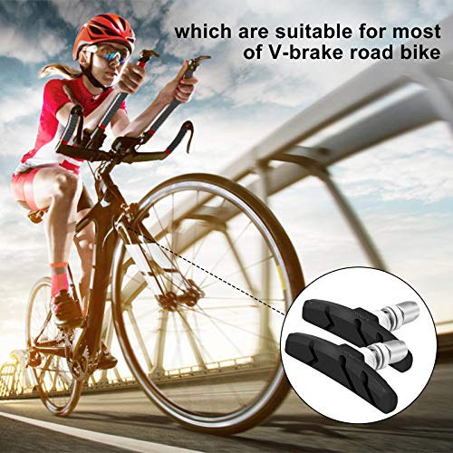 image for Alritz Bike Brake Pads Set, 6 Pairs Road Mountain Bicycle V-Brake Bloc