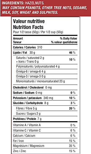 Miniatura 10 de Basse Avellanas crudas, enteras, sin sal, sin cáscara, bolsa resellable, certificado Kosher 2 lb