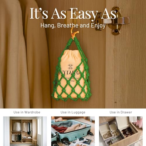 Image of Nytarra Luxury Aroma Sachet - Blue Tranquil | Long Lasting Air Fresheners for Closets, Drawers & Cupboards | Hanging Closet Freshener Pouch | Premium Wardrobe Fragrance | No Heat or Spray