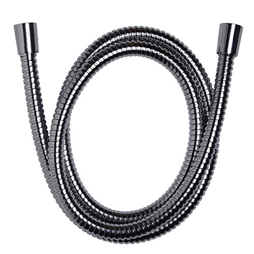 High Sierra Showerheads® -Shower Hose Chrome Finish with Non-Toxic and Safe Silicone Inner Tube – Extra Long, Flexible Shower Hose – 72 Inches – 304 Stainless Steel