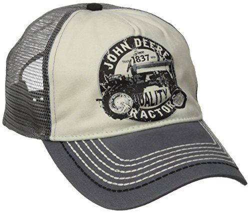 John Deere NCAA Mens Vintage Tractor Mesh Back Cap