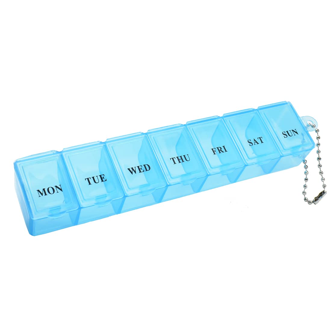 Pill Box Organiser 7 Day One Time a Day Pill Dispenser Storage Case for Medication, Supplements, Vitamins and Cod Liver Oil