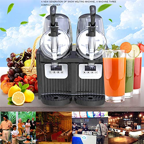 RSTJ-Sjef Home Doppeltank Smoothie Slushy Maschine, 300W 5L Margarita Maschine Mini Slush Frozen Drink Maker Für… – Bild 3
