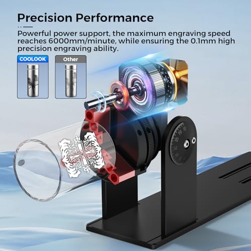 Rolo rotativo CR1, módulo de gravação de rolo rotativo de eixo Y, kit rotativo compatível com a maio