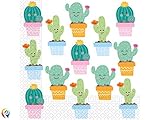 Ideal para cualquier fiesta. PROCOS Servilleta 33 x 33 cm Cactus, Multicolor, 5PR89293