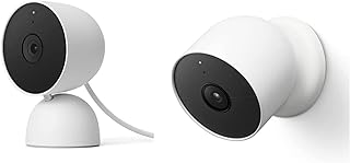 Google Nest Cam (Outdoor/Indoor, Battery) Security Camera - Smart Home WiFi Camera - Wireless Nest Cam (Indoor, Wired) Security Camera - Smart Home WiFi Camera