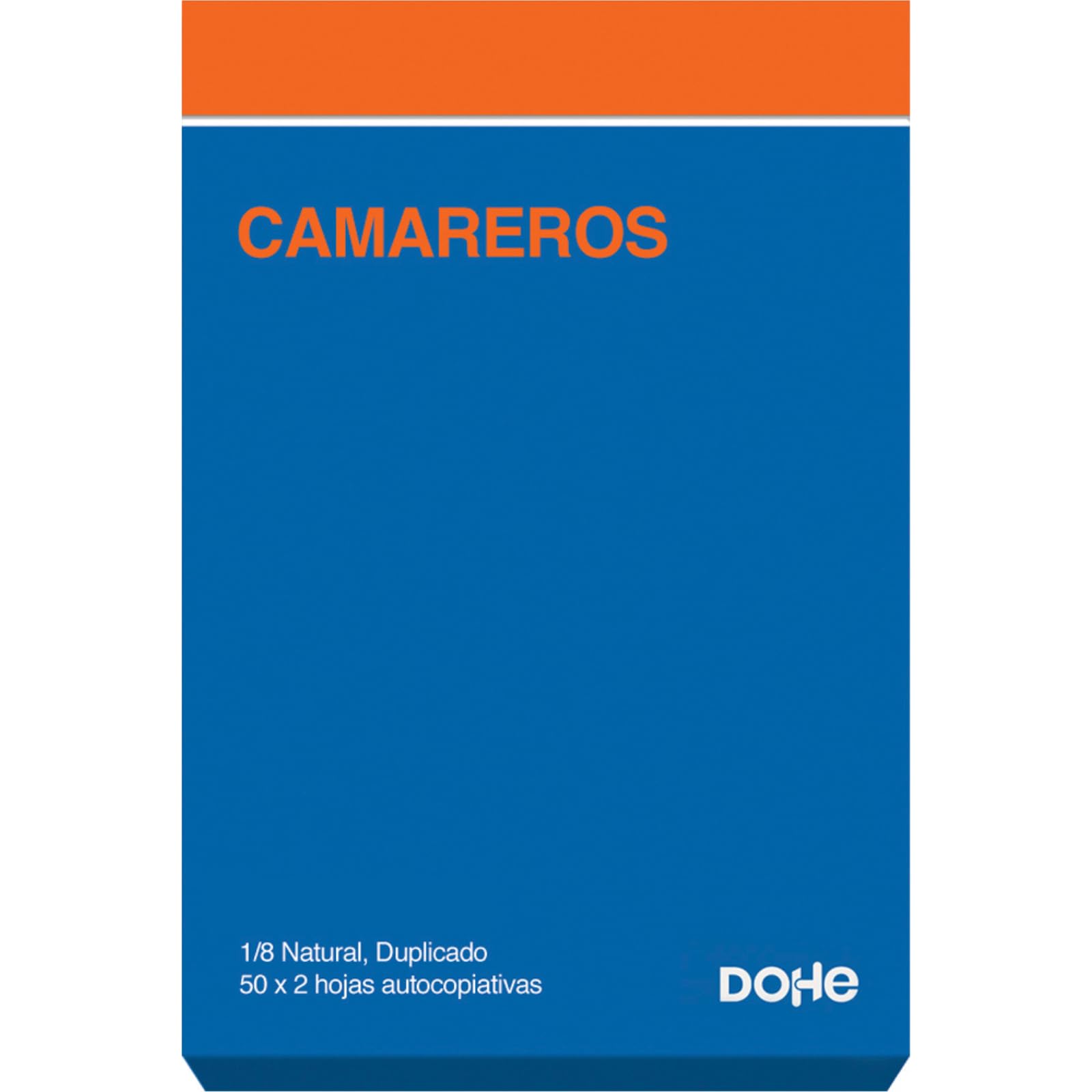Dohe - Talonarios Camareros (10 uds.) - 50 Hojas Duplicadas (50 Hojas con 1 Copia), Tamaño A6 11x15 cm, Blocs Comanderos Hostelería, Restaurantes, Bares, Material de Oficina