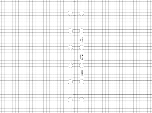 Filofax Pocket White Quadrille Notepaper