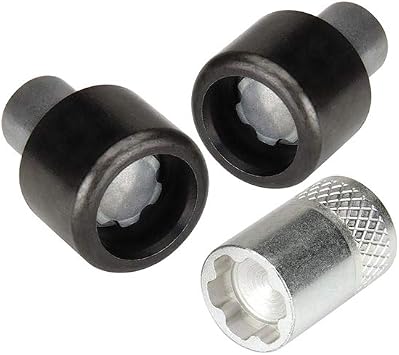 McGard 76057 Black (M6 x 1.0 Thread Size) 2-Door Lock Set for Jeep Wrangler, (Set of 2), 2 Locks / 1 Key