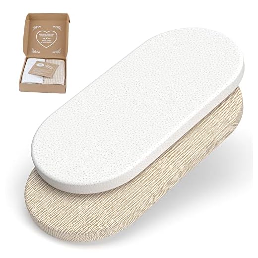 mimaDu® 2 draps-Housses GOTS pour pousette, lit d'appoint, Berceau de bébé, – 100 % Jersey de Coton Bio GOTS– Drap-Housse Doux, 70 x 37, 70 x 32, 75 x 35 cm