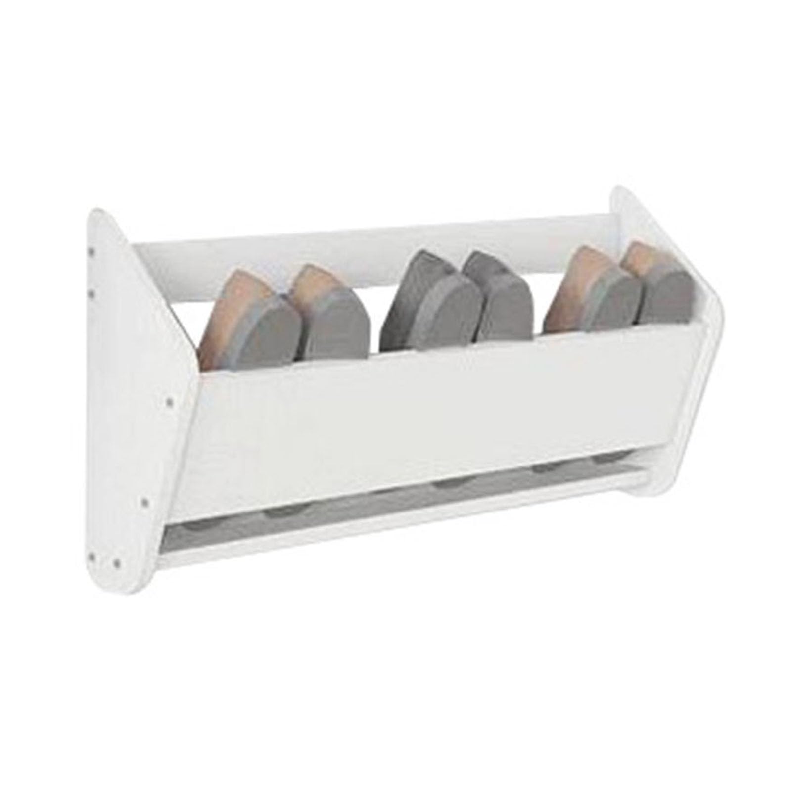 Nizer na buty nad drzwiami, z głębokimi nakładkami, wielofunkcyjny wiszący stojak na buty do akademików i szafy, oszczędzający miejsce uchwyt na buty do wąskich drzwi, 80 cm