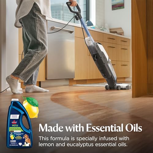 Image of Bissell Multi-Surface Pet with Citrus, 34441, 64oz, Safe on Sealed hard Floors and Area Rugs, Removes tough pet messes and elimantes odors, Lemon Eucalyptus Essential Oils