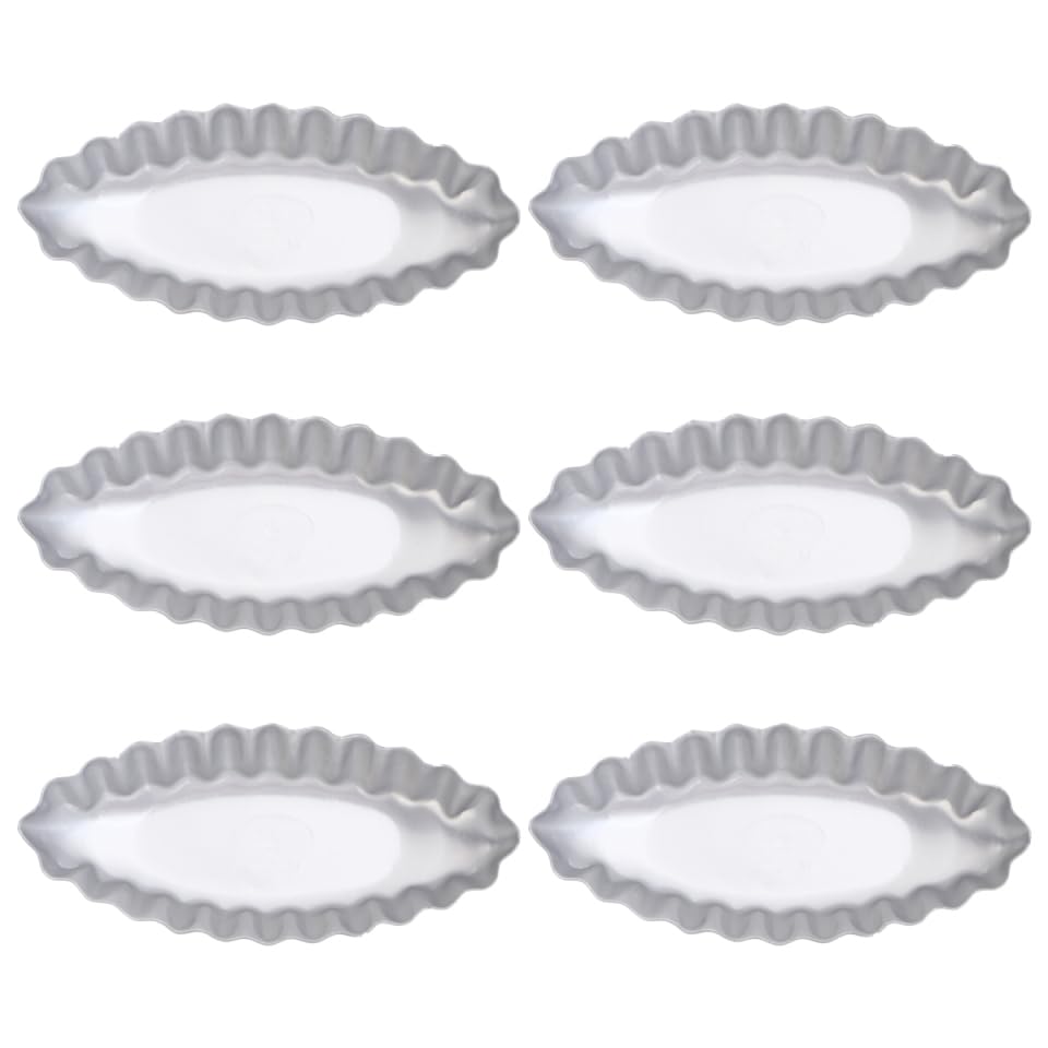 GRIRIW 12pcs Tart Molds Flower Shape Baking Tool for Desserts Cake Baking Pan Easy to Pudding Molds for Oven and Dishwasher Use