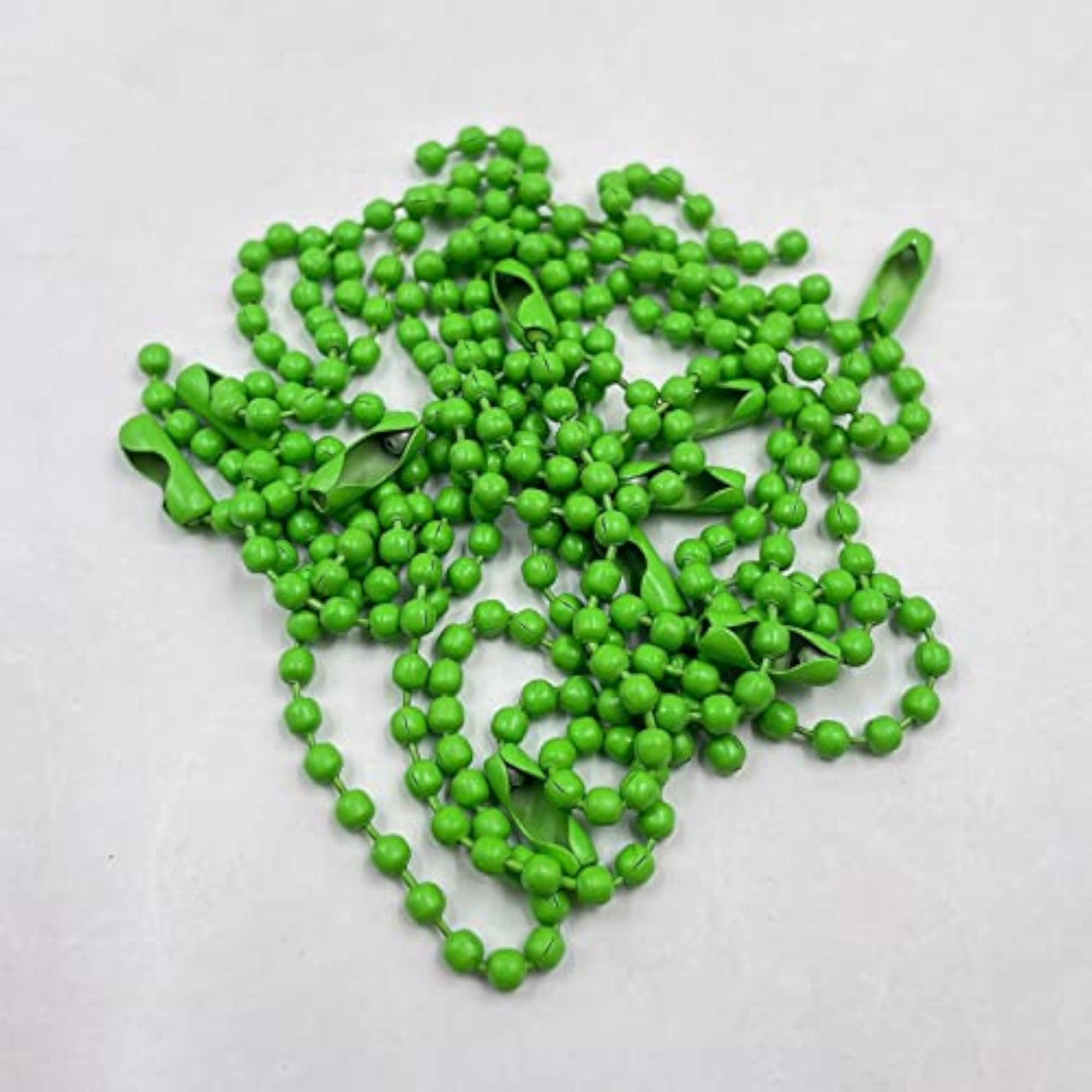 Painted Ball Bead Chain for DIY Jewellery Making, 10cm