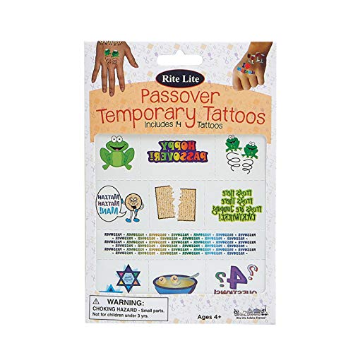 Rite Lite Fun and Colorful Passover Temporary Tattoos