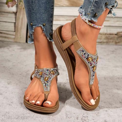 Chaussure confortable femmes arc pantoufles avec semelle anatomique compensée - 5