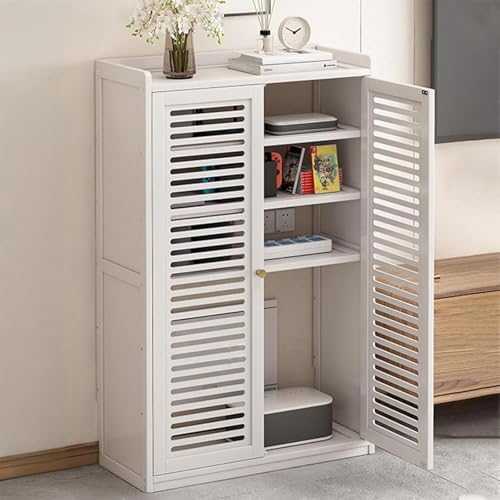 Mueble oculto para router y gestion de cables con estante ajustable 2