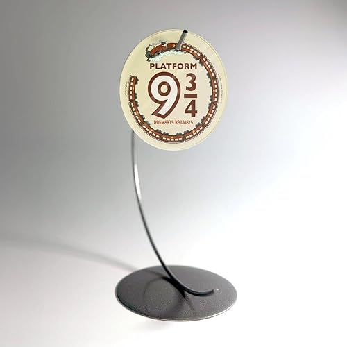 Miniatura 3 de Harry Potter Plataforma 9 3.5 pulgadas Starfire Prints Arte en vidrio Arte circular en vidrio Ideal para regalar y coleccionar