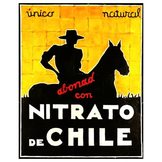Poster cartel vintage retro nitrato de chile