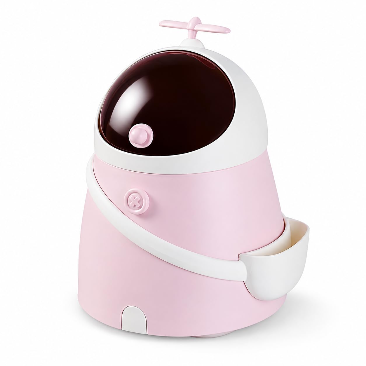 Shubh Empire Mini Portable Tabletop Dustbin with Lid, Desktop Trash Can Small Plastic Waste Bin, Table Dustbin for Study Table Office Desk, Bathroom Vanity, Kitchen Sink, Washroom & Bedroom-Multicolor-image-45