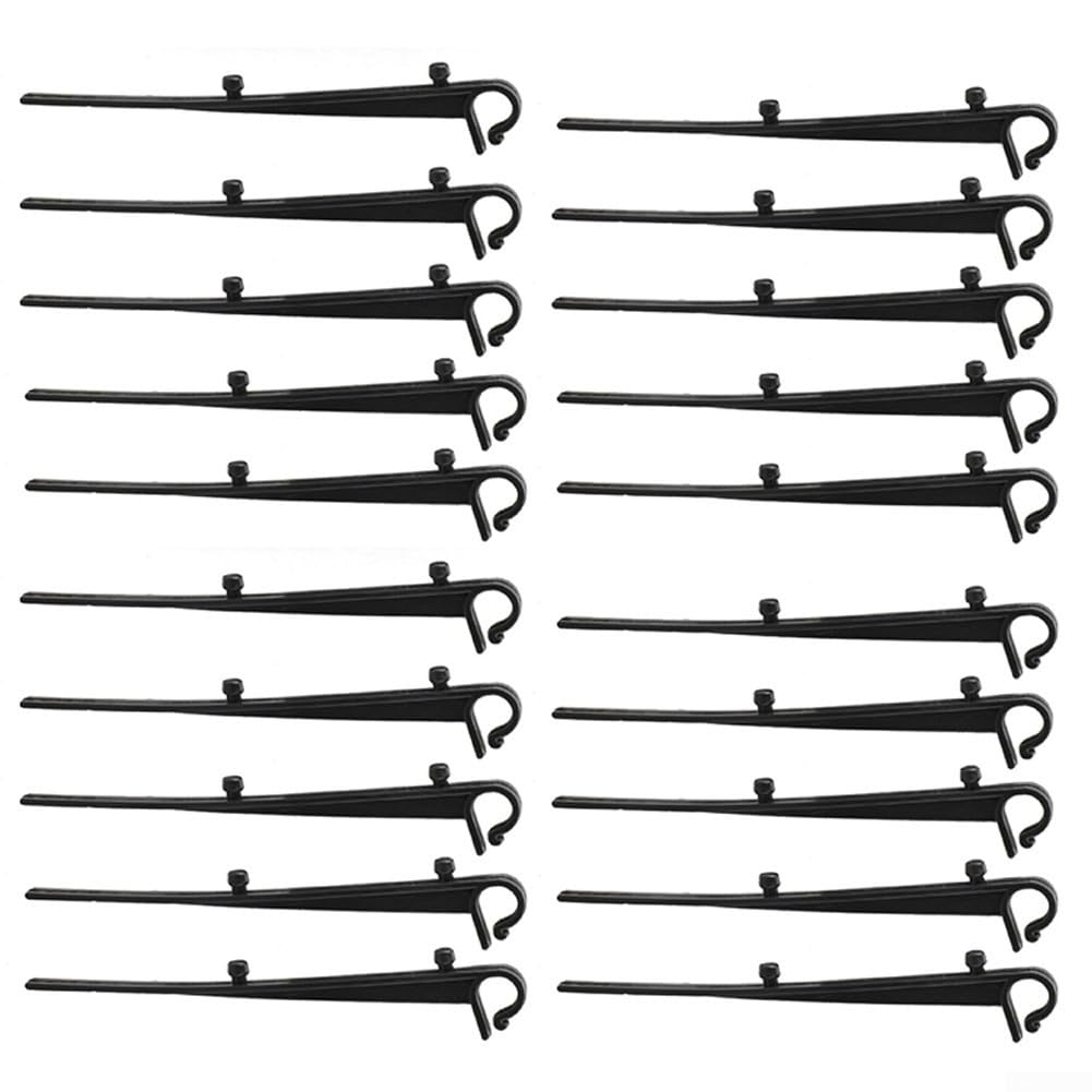 Lot 20 Clips Universels Noir 150 Mm Pour Brosse De Gouttière - Maintien Solide Anti-Vent Et Feuilles