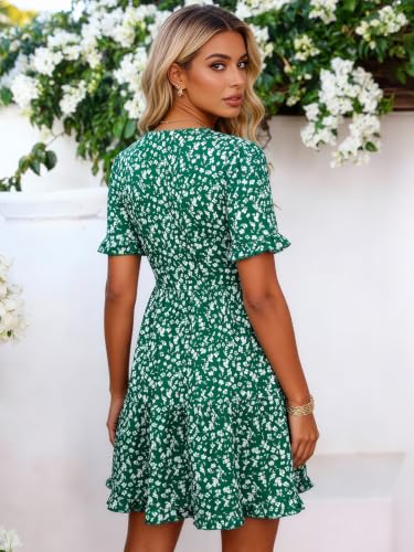 Image of Berydress Womens Summer Dresses 2026 Short Sleeve Babydoll Mini Sun Dress
