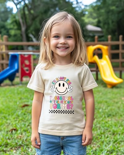 Pre K Shirts for Girls Boys Toddler Kids, Happy First Day of Preschool Shirt, Prek Tee Pre Kindergarten Tops 2T 3T 4T4