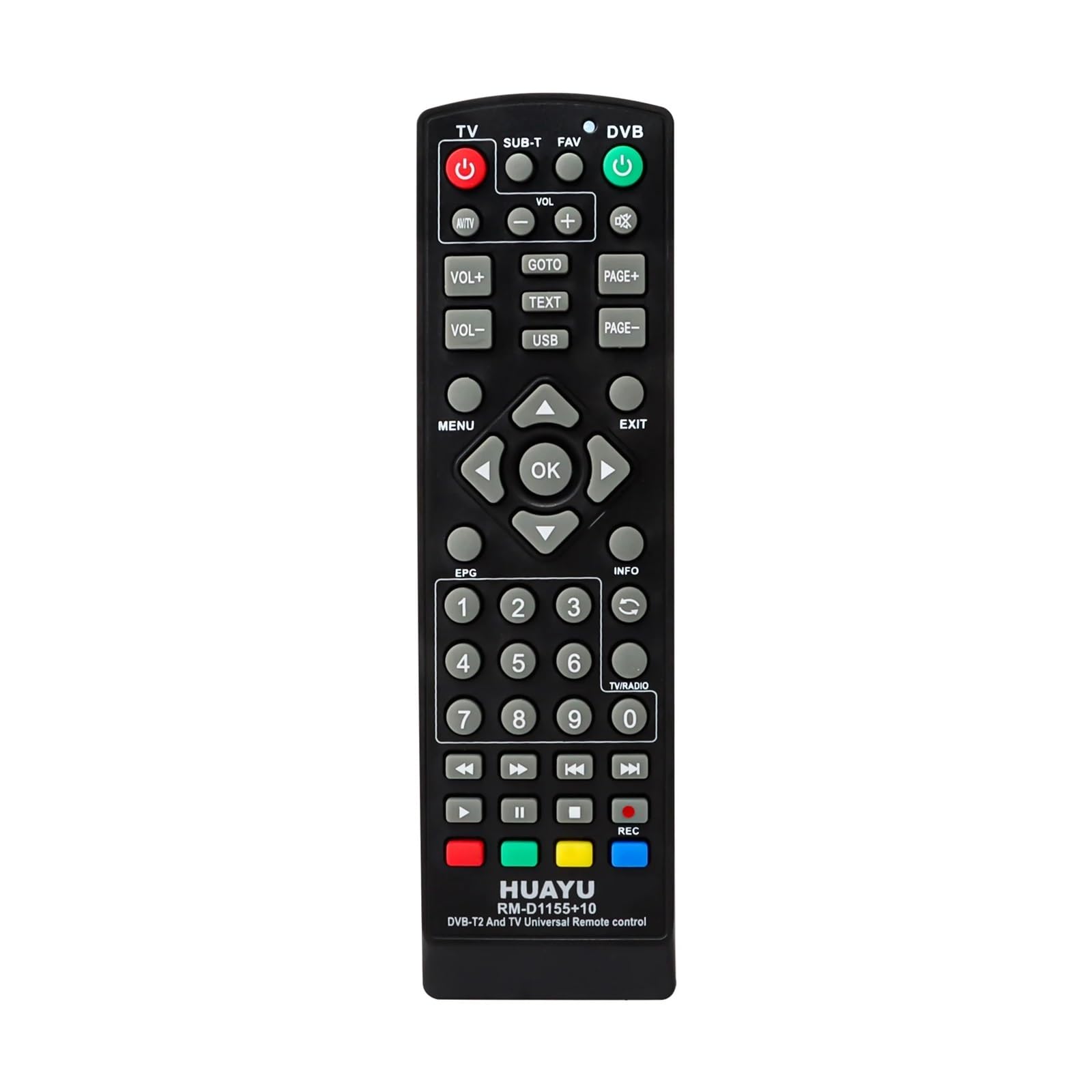 Télécommande DVB-T2 RM-D1155 pour remplacer votre boîtier en panne - 6