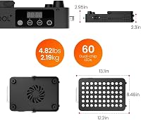 BestQool 660nm 850nm Vörös Fény Terápia Panel 60 LED 105W Professzionális 6