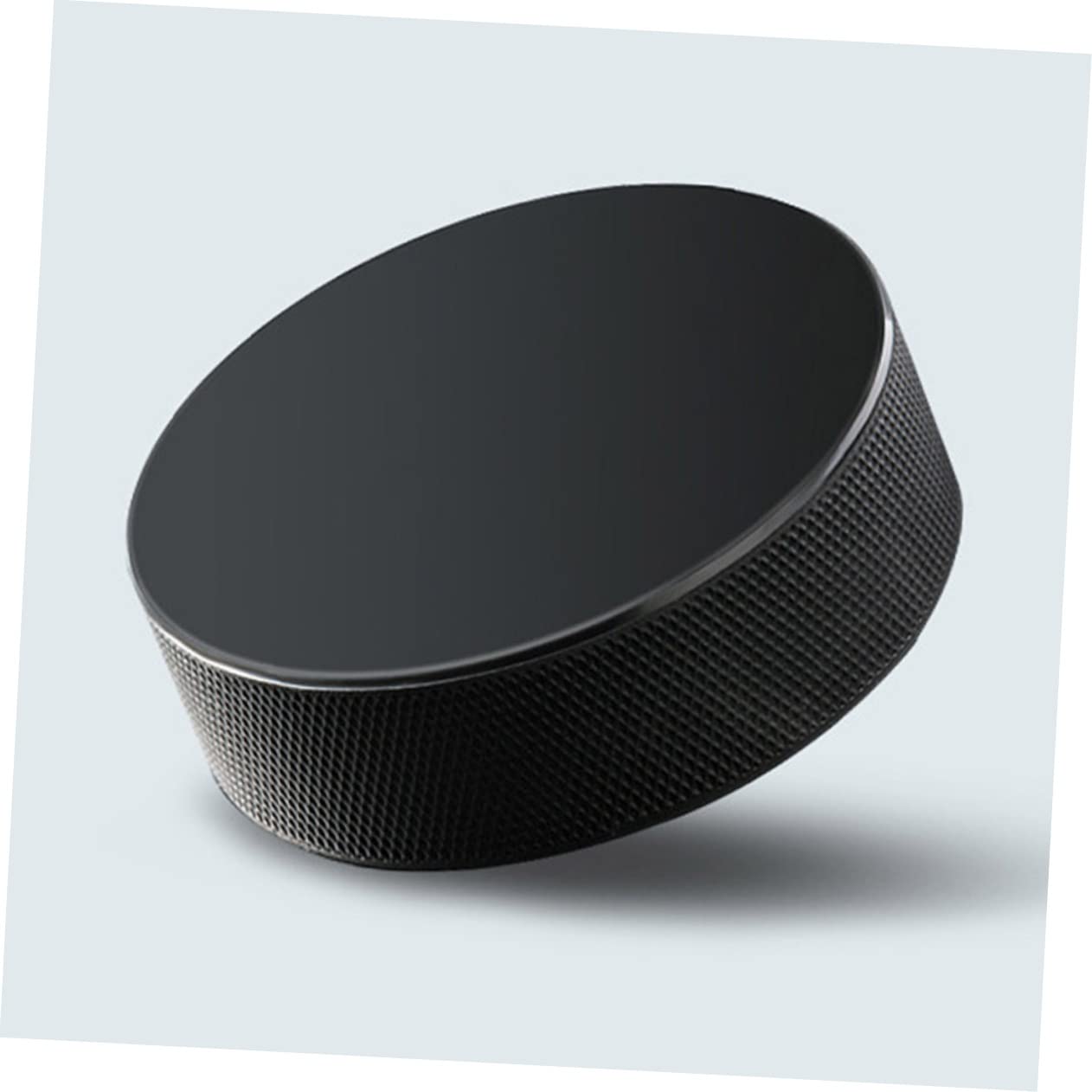 Rondelles de Hockey Glace Professionnelles Noires, Lot de 4 en Caoutchouc